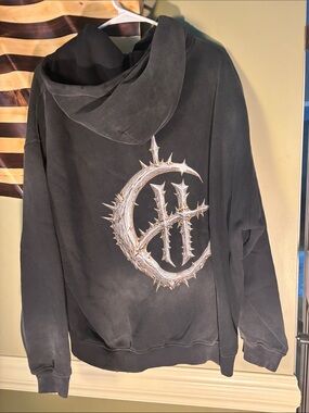 Black graphic sweatshirt